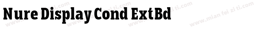 Nure Display Cond ExtBd字体转换